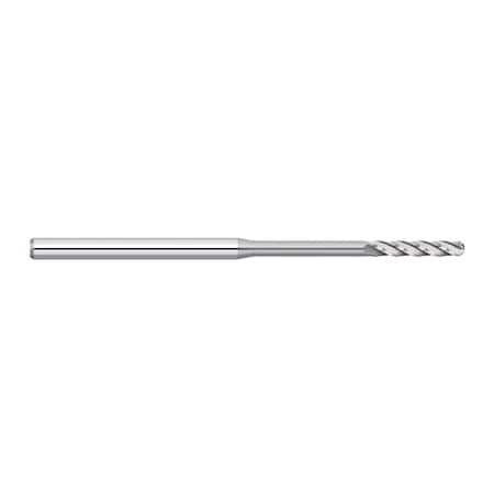 Kodiak Cutting Tools 0.080 3 Flute Long Reach Long Flute Ball Nose Micro Carbide End Mill 5560550